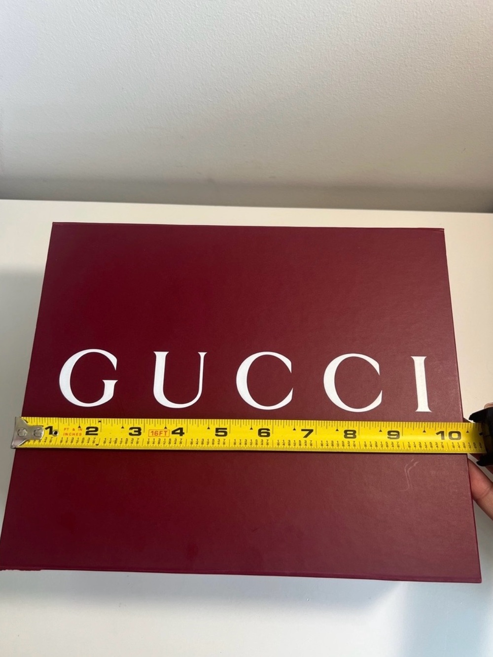 Gucci Deep Red Wall Logo Art